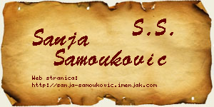 Sanja Samouković vizit kartica
